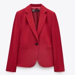 NWT Zara Red Tailored Blazer - XS